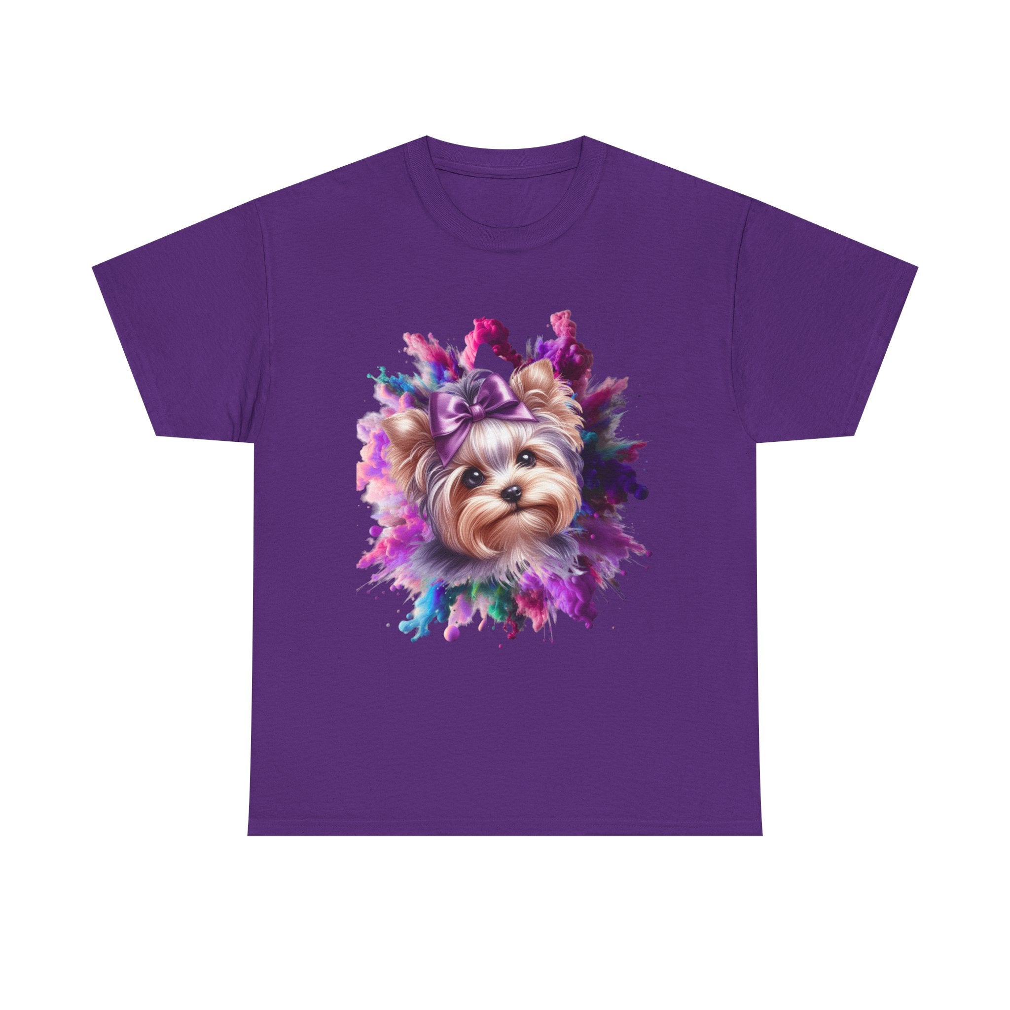 Cute Dog Painting Unisex Tee, Pet Lover T-Shirt, Animal Art Shirt, Dog Mom Gift, Colorful Animal Tee, Cute Pet Apparel
