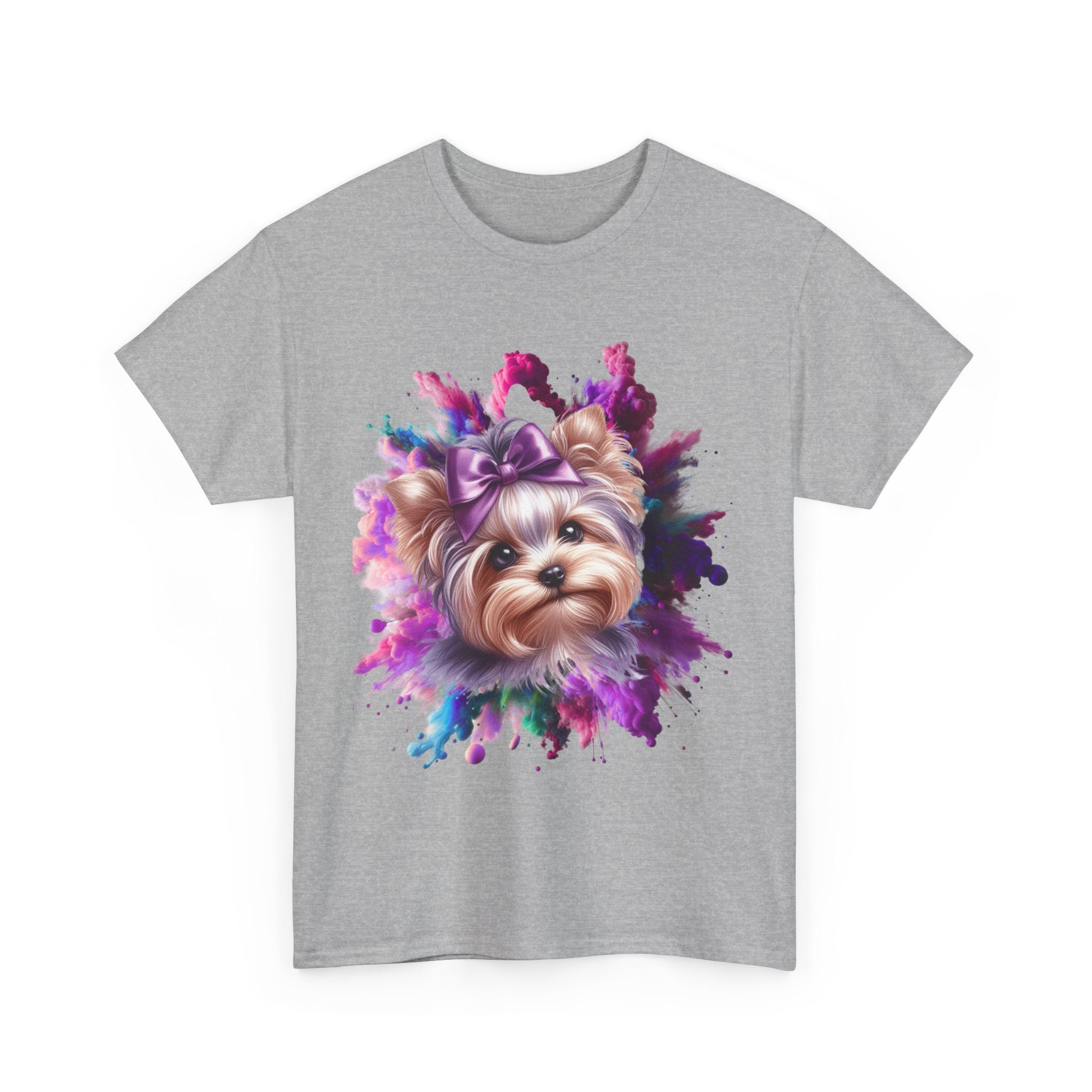 Cute Dog Painting Unisex Tee, Pet Lover T-Shirt, Animal Art Shirt, Dog Mom Gift, Colorful Animal Tee, Cute Pet Apparel