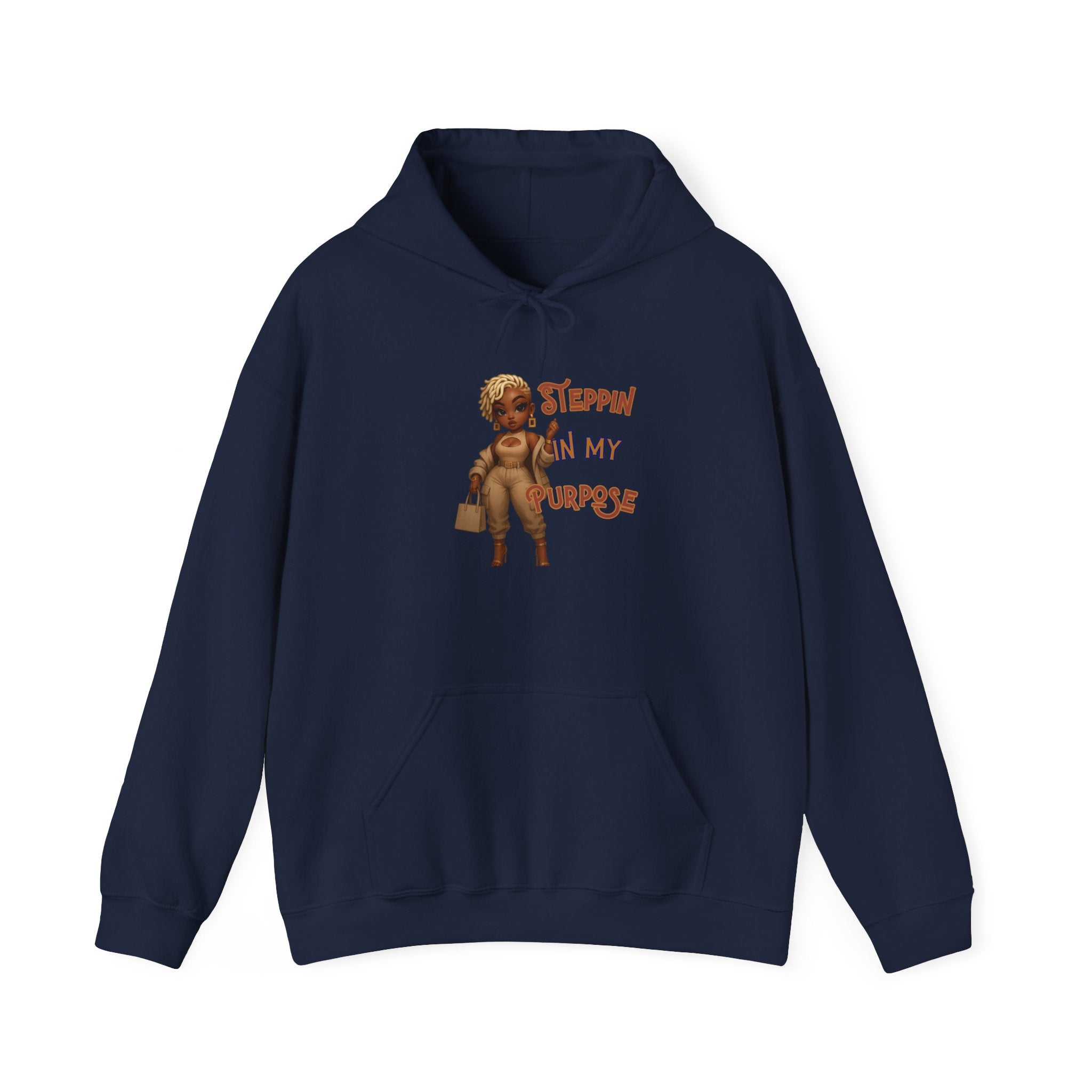 Empowering Hoodie - Steppin' In My Purpose, Motivational Gift, Cozy Sweatshirt, Bougie Apparel, Birthday Gift