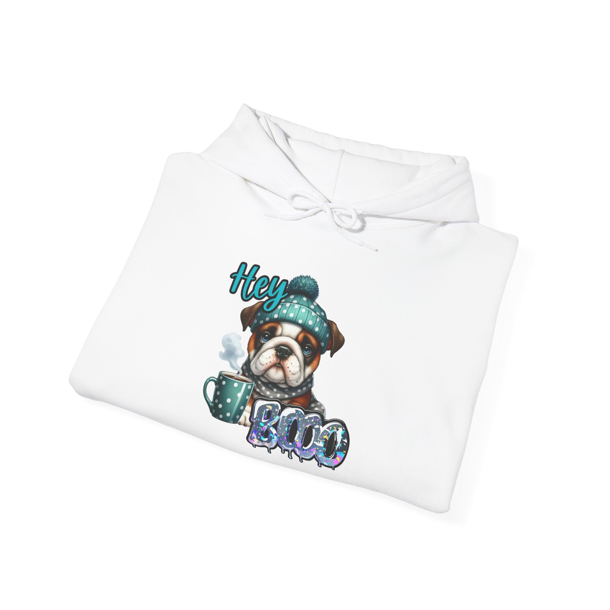 HEY BOO - Halloween Cute Dog Graphic Hoodie