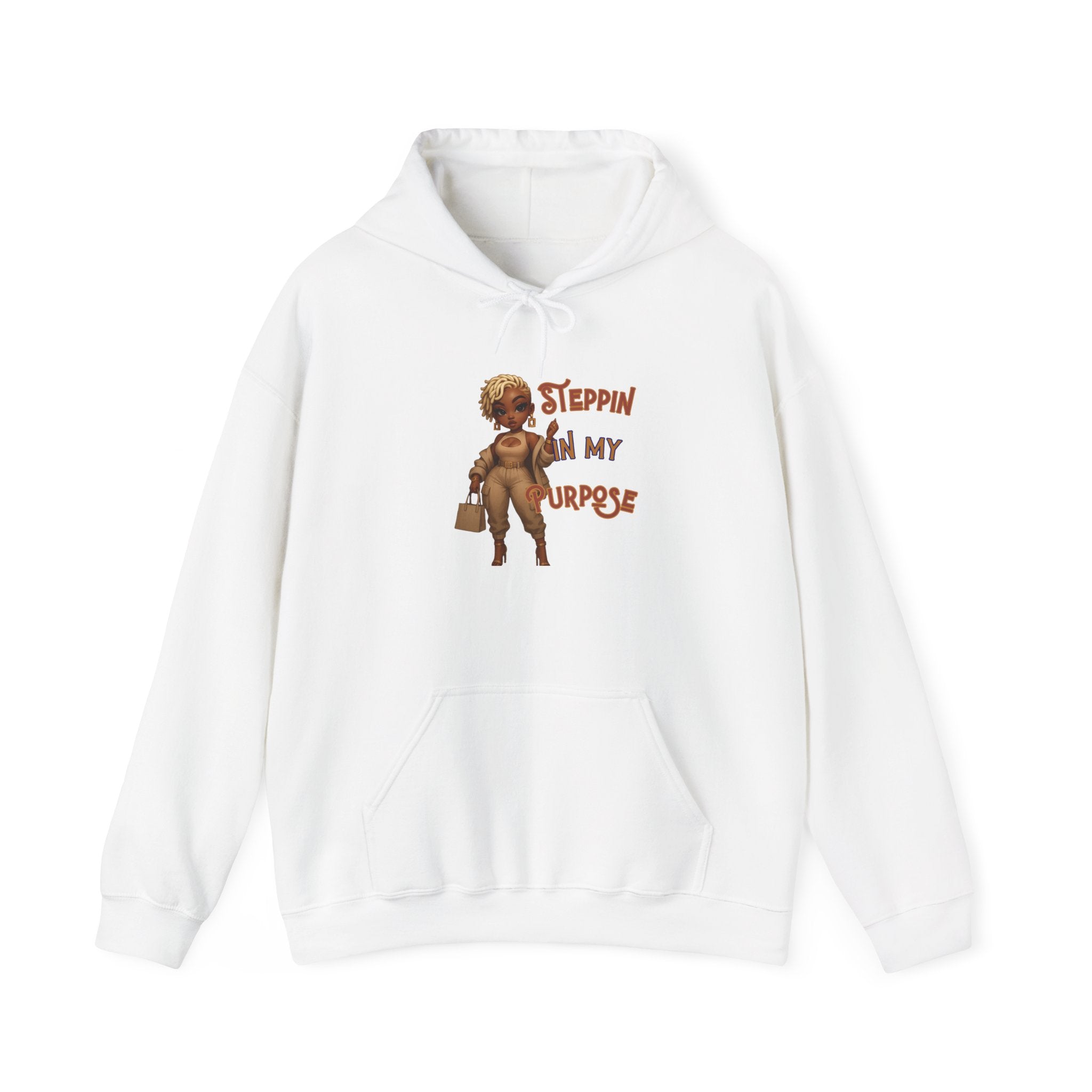 Empowering Hoodie - Steppin' In My Purpose, Motivational Gift, Cozy Sweatshirt, Bougie Apparel, Birthday Gift